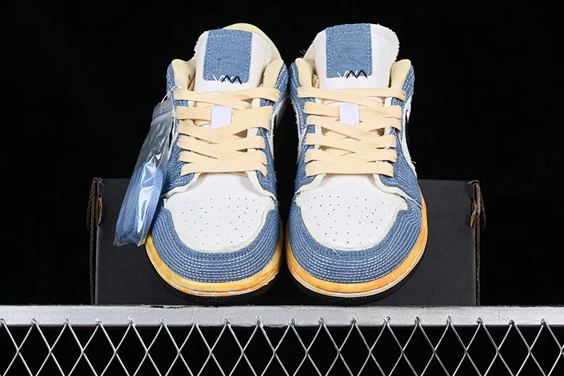 All categories Air Jordan Jordan series basketball shoes Air Jordan 1 Low Air Jordan 1 Low SE "WRMK" AJ1 Joe 1 Sashiko embroidery low-top cultural casual sneakers FN7670-493